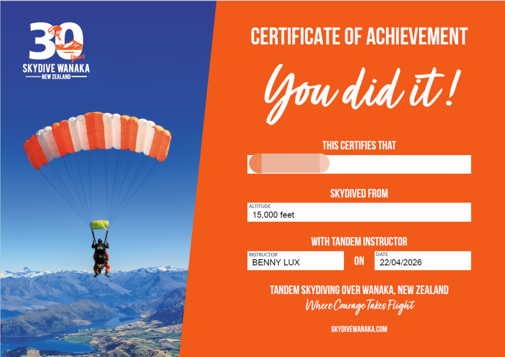 紐西蘭南島/瓦納卡.跳傘體驗「Skydive Wanaka」完整記錄 | 從 15,000英尺高空俯瞰南島絕美冰河湖景、收藏極限冒險的終極感動、完成人生清單 - 第81張圖 紐西蘭南島/瓦納卡.跳傘體驗「Skydive Wanaka」完整記錄 | 從 15,000英尺高空俯瞰南島絕美冰河湖景、收藏極限冒險的終極感動、完成人生清單
